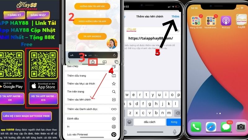 hướng dẫn tải app hay88 qua ios.